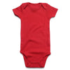 Romperinbox Unisex Solid Red Baby Bodysuit 0-24 Months (12-18 Months, Red)