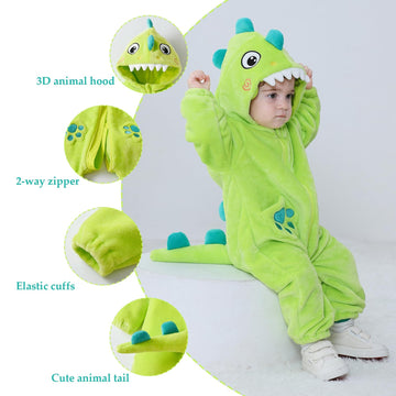 Tonwhar Baby Boy'S Girl'S Animal Bodysuit Infant And Toddler'S Romper Jumpsuit Halloween Costume Partywear(1-3 Months)