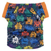 Hybrid Cloth Diaper - Reusable Training Pants, Swim Diaper, Special Needs Briefs, Fits From Baby Up To 10 Years (Size 3, Retro G