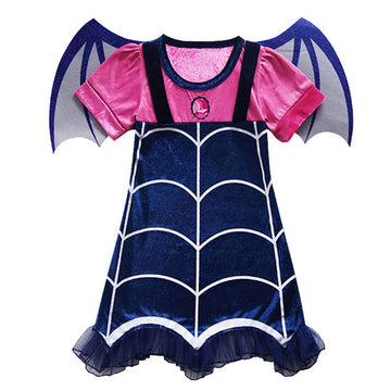 Gjdamfd Vampirina Costume Dress Up Clothes With Headband For Little Girls 6-7 Years
