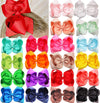 Ded 20 Pcs 8' Hair Bows Clips Boutique Grosgrain Ribbon Big Large Bows Alligator Hair Accessories For Baby Girls Teens Kids