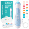 COSLUS Rechargeable Baby Nail File: Cordless Baby Nail Trimmer Electric, Baby Nail Clipper with 5 Speeds & 6 Grinding Heads for