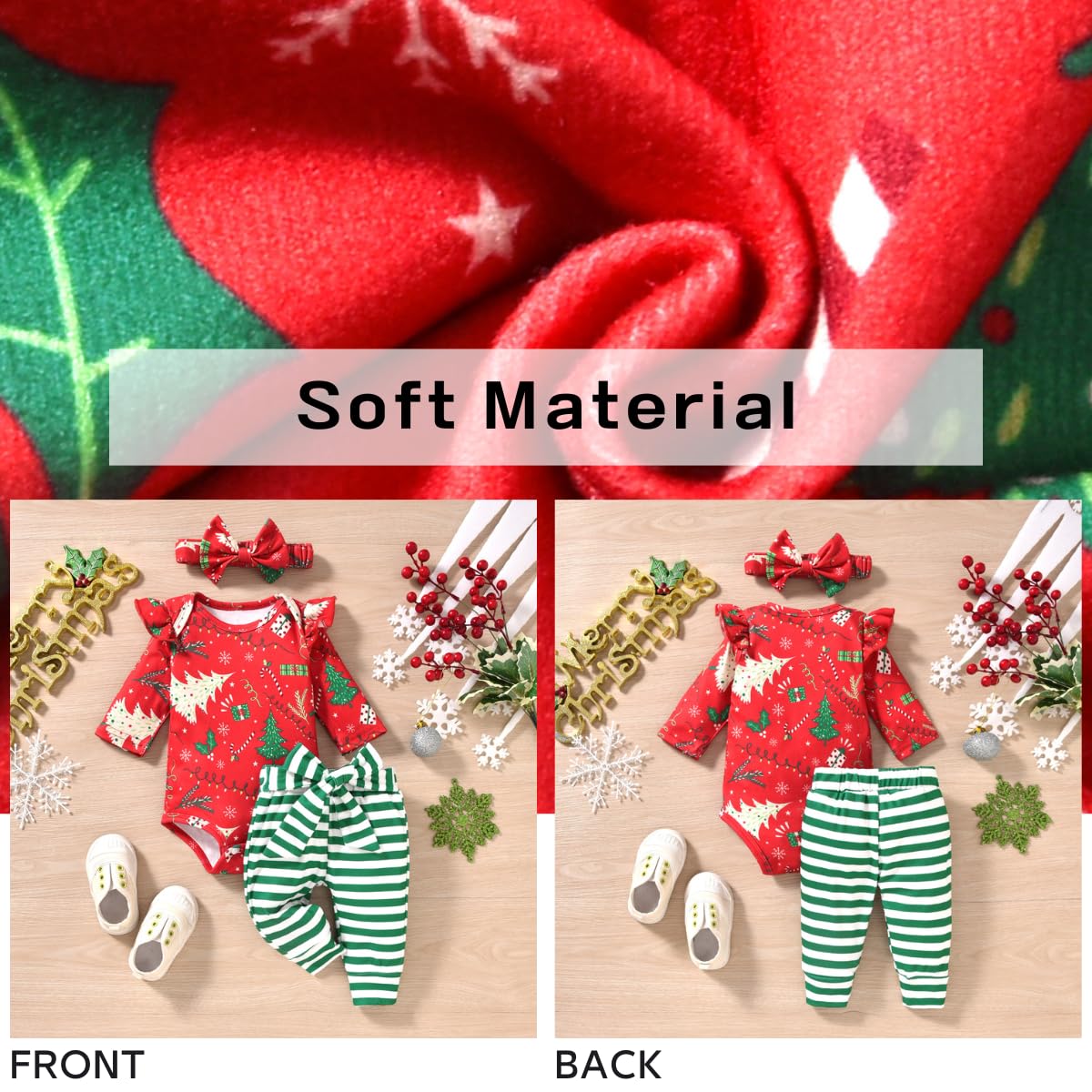 Aalizzwell 0-3 Months Christmas Clothes