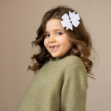 Baby Girls Hair Accessories Set, 8 Pcs Fully Lined Baby Bows 2Inch 3Inch Hair Bows Alligator Clips For Baby Girls Infants Toddle