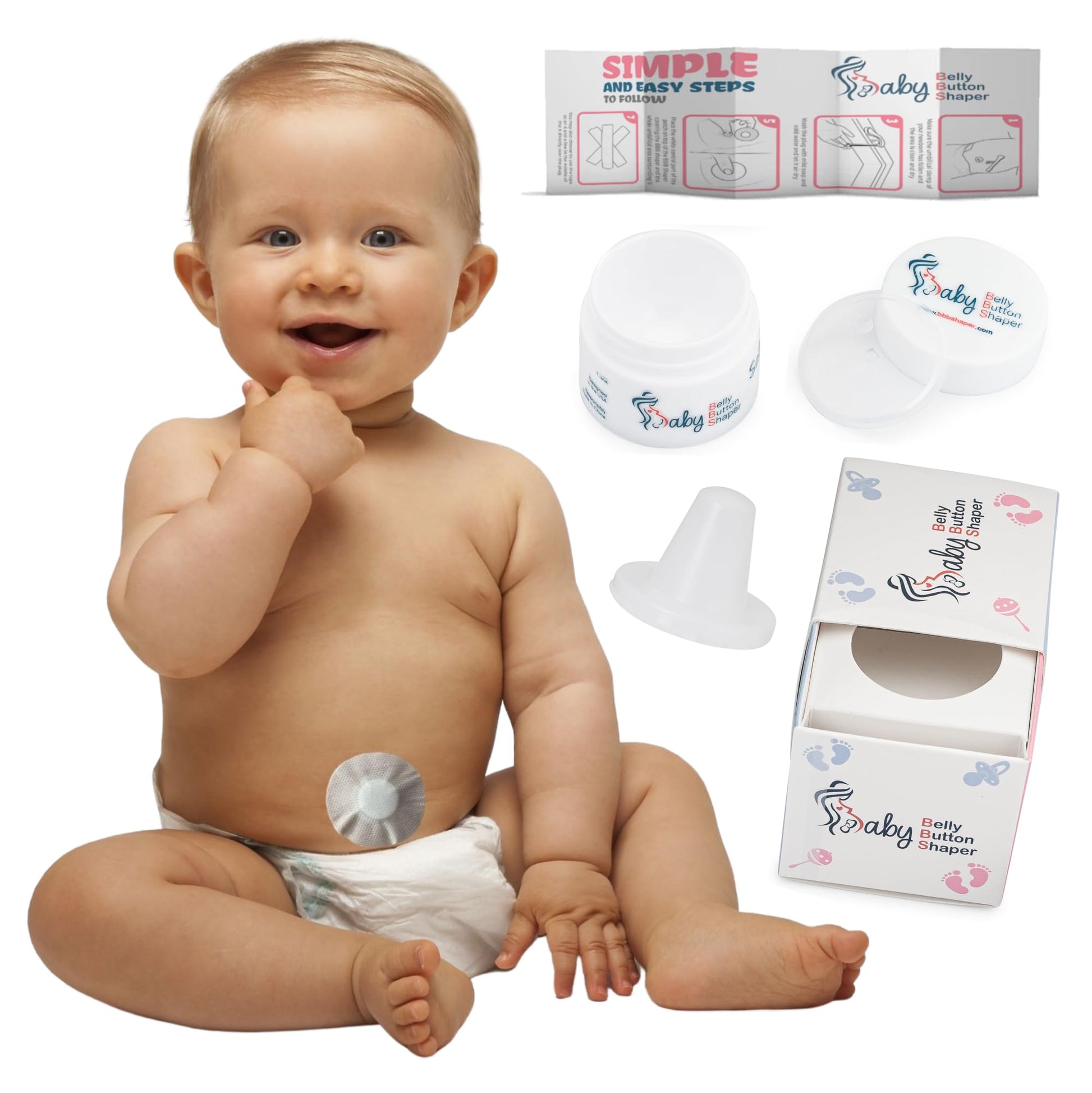 Baby Belly Button Shaper Plug - Baby Belly Band - Hernia Belt - Baby Belly Button Band - Umbilical Hernia Belt Baby - Baby Stoma