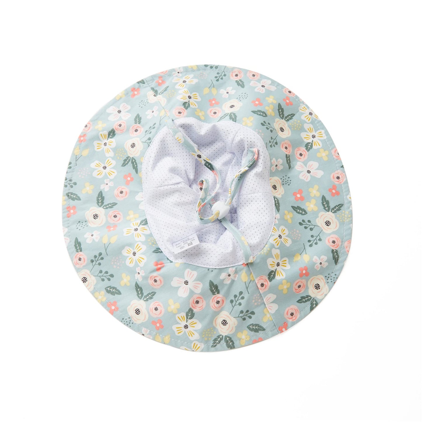 Urban Virgin Baby Girl Sun Hats Summer Baby Hats Upf 50+Toddler Sun Hat Infant With Wide Brim Bucket Hat Blue Garden 12-24 Month