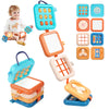 MTTIERY Busy Board for Toddler 2-4, Montessori Sensory Toys for 2 3 4 Year Old, Infant Carseat Travel Airplane Activity Cube Toy