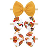Yanjie Thanksgiving Baby Headbands Turkey Printed Hair Bows For Girls Baby Hairbands Toddler Accessories Gift For Girls Infants