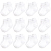 Hudson Baby Unisex Baby Non-Skid No-Show Socks, White, 2-4 Toddler Us