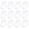 Hudson Baby Unisex Baby Non-Skid No-Show Socks, White, 0-6 Months