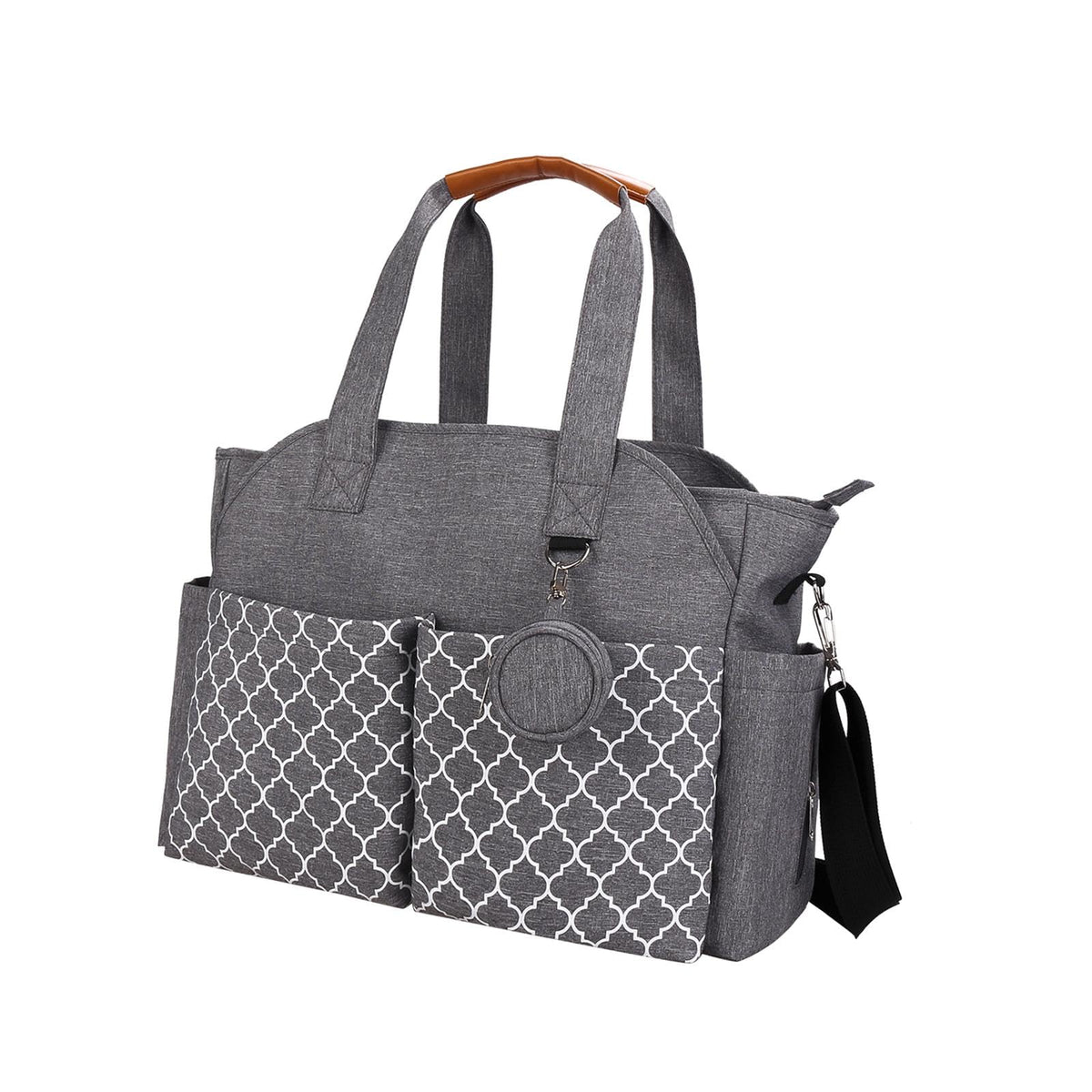 LOOM TREE Multifunctional Baby Diaper Mummy Changing Bag Handbag for Diaper Keys Phone Gray | Strollers & Accessories | Stroller