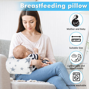 Povkufii 1Pc Baby Nursing Arm Breastfeeding Pillow Adjustable Nursing Pillow Soft Nursing Arm Pillow Baby Feeding Pillow (Five P