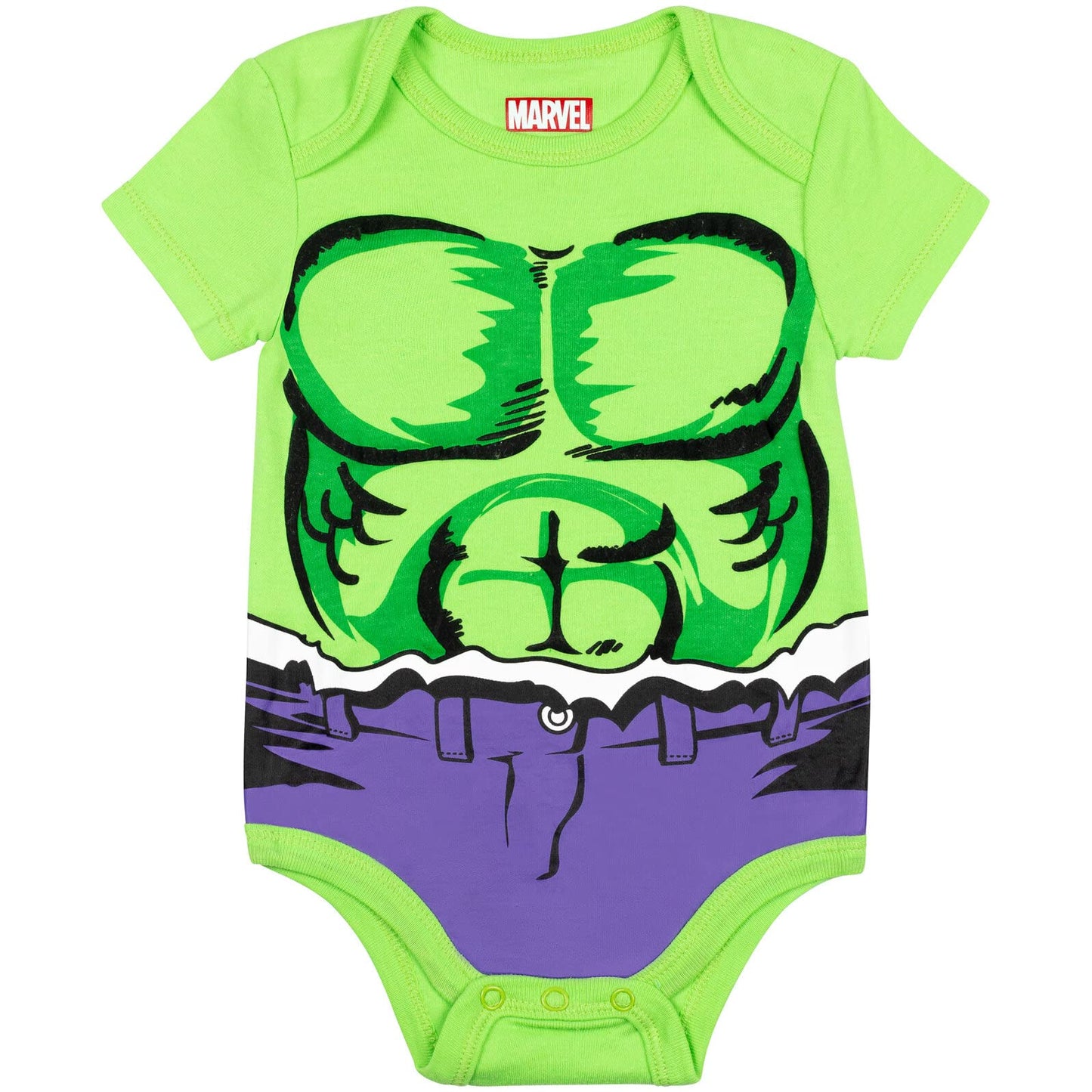 Marvel Baby Boys' 5 Pack Bodysuits - The Hulk, Spiderman, Iron Man And Captain America Multi 3-6 Months