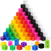 Jenaai 300 Pcs Counting Cubes, Plastic Connecting Blocks, Colorful Math Cubes, Math Manipulatives Classroom Learning Supplies, P