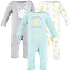 Hudson Baby Unisex Baby Cotton Coveralls, Eggstra Cute, 3-6 Months