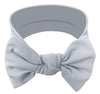 Babygiz Baby Girl Headbands-Infant,Toddler Cotton Handmade Hairbands With Bows Child Hair Accessories (Stone Gray)