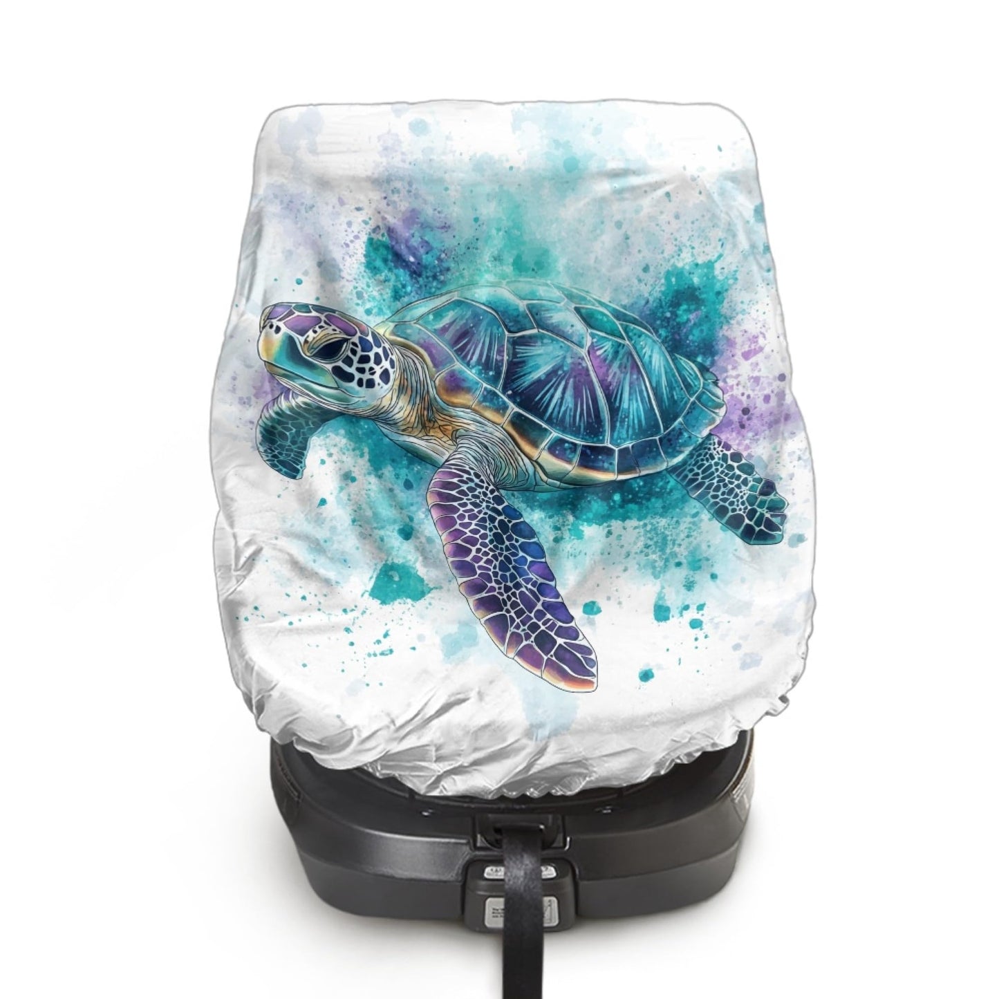 NDISTIN Sea Turtle Baby Car Seat Sun Shade Cover Infant Car Seat Sun and Sleep Shade Cover Breathable Toddler Car Seat Cover Hea