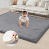 Acomopack Baby Play Mat - 1.3' Thick Memory Foam - 79'X118' Tummy Time & Playpen Mat With Non-Slip Bottom - Soft Velvet Dark