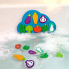 Silicone Bath Toys, No Hole Vegetable Bathtub Toys, Mold-Free Soft Bath Toys for Toddlers, Easy Clean Early Learning Sorting Toy