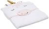 Hudson Baby Unisex Baby Cotton Animal Face Hooded Towel, Modern Unicorn, One Size