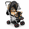 BabyGo Foldable Baby Stroller for Newborn, Infant & Toddler 03 Years | Lightweight Travel Pushchair | Safety Harness | Adjustab