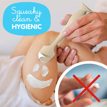 Bumco Baby Bum Brush - Bpa-Free Diaper Cream Spatula With Suction Cup Base, Soft & Flexible Silicone, Wipe-Clean, Mom-Invented D