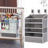 Wishjazz Xl Hanging Diaper Caddy Organizer For Changing Table, Crib, Playard, Wall & Door, Reinforced Diaper Stacker And Nursery