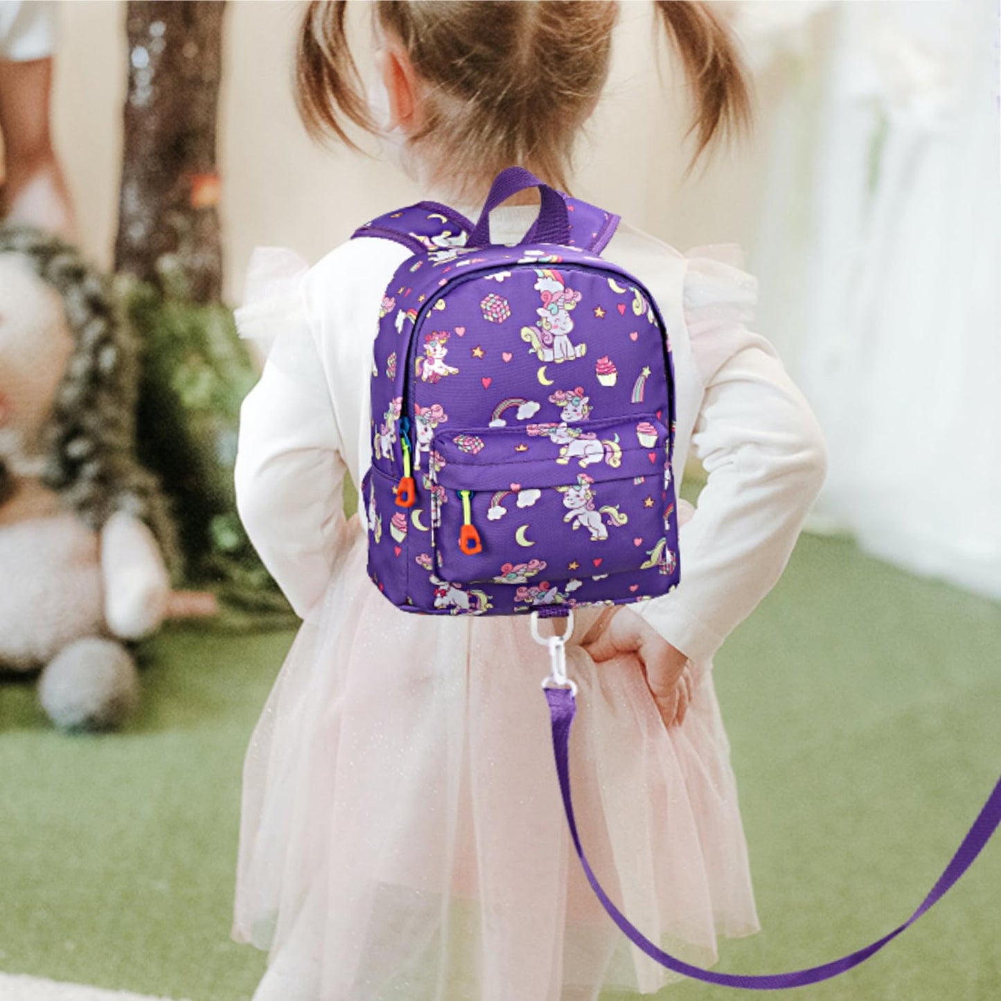 Accmor Toddler Harness Backpack Leash, Cute Baby Unicorn Backpacks With Anti Lost Wrist Link, Adorable Mini Child Backpack Leash