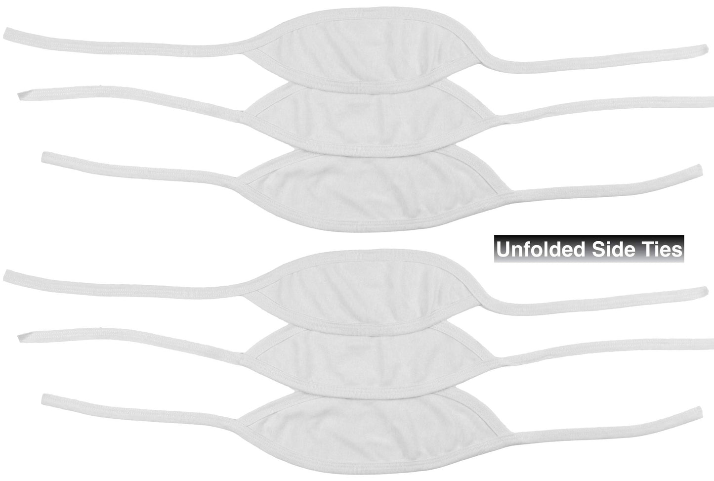 Tobeinstyle Babies' 6-Pack Comfortable Newborn Baby Belly Binder - White - One Size