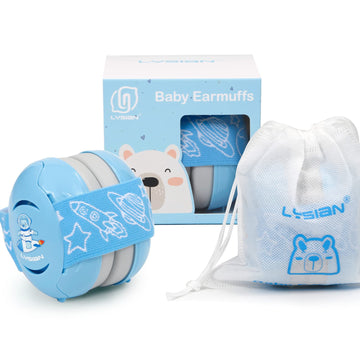 Lysian Baby Earmuffs Noise Cancelling Headphone For Infants 0-3 Years Old, Soud Blocking Ear Protection Ear Muffs For Sleep, Tra