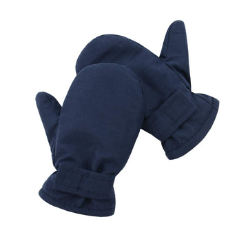 Lined Fleece Toddler Mittens Kids Winter Warm Gloves Waterproof Snow Baby Mitten Child Ski Gloves For Boys Girls Navy L