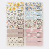 12 Pcs Floral and Solid Baby Hair Clips - 6 Styles Snap Barrettes (2 Each) for Girls & Toddlers, Non-Slip Toddler Hair Clips for