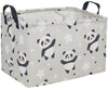 DDBASKET Kids Basket Panda Storage Bins for Girls Rectangular Baby Gift Baskets Cute Toy Storage Bin Box Organizer Book Shelf Ba