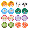 Wodi Wooden Spinning Tops, 16 Pcs Wood Novelty Gyroscopes, Kids Handmade Painted Spinner, Kindergarten Toys, Vintage Craft Spin