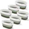 Sawysine 6 Pcs Storage Baskets Bulk for Organizing Cotton Rope Woven Basket with Handles for Gift Cloth Shelves Blanket Toys Liv