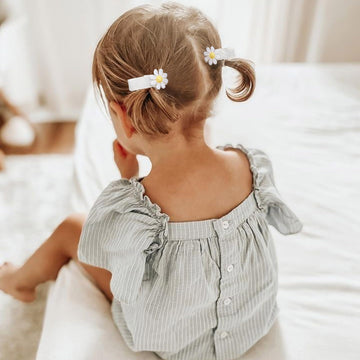 24Pcs 2Inch Oaoleer Baby Girls Fully Lined Hair Bows, Tiny Alligator Clips For Infants Toddlers - 12 Colors In Pairs (Style E)