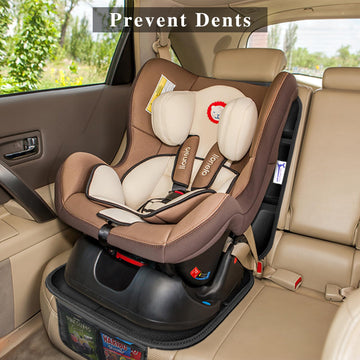 Gowhalle Car Seat Protector, Non-Slip Rubber Padded Backing Seat Protector For Child Seats, Waterproof Thickest Padding Car Seat