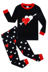 Family Feeling Baby Girls Pajamas Valentines Day Long Sleeve Cotton Boys Love Pyjamas Toddler Kid Pjs Size 18-24 Monthes