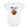 The Spunky Stork Unisex Baby Little Coconut Organic Newborn Tropical Bodysuit (3-6M) White