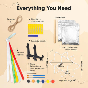 Baby Hand And Footprint Kit - Baby First Christmas Ornament, Personalized Baby Footprint Kit, Clay Baby Handprint Ornament Kit,