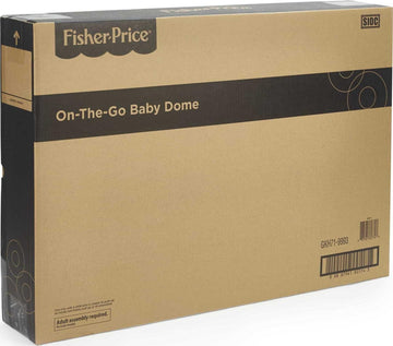 Fisher-Price Portable Bassinet And Play Space On-The-Go Baby Dome With Developmental Toys And Canopy, Arrows Away