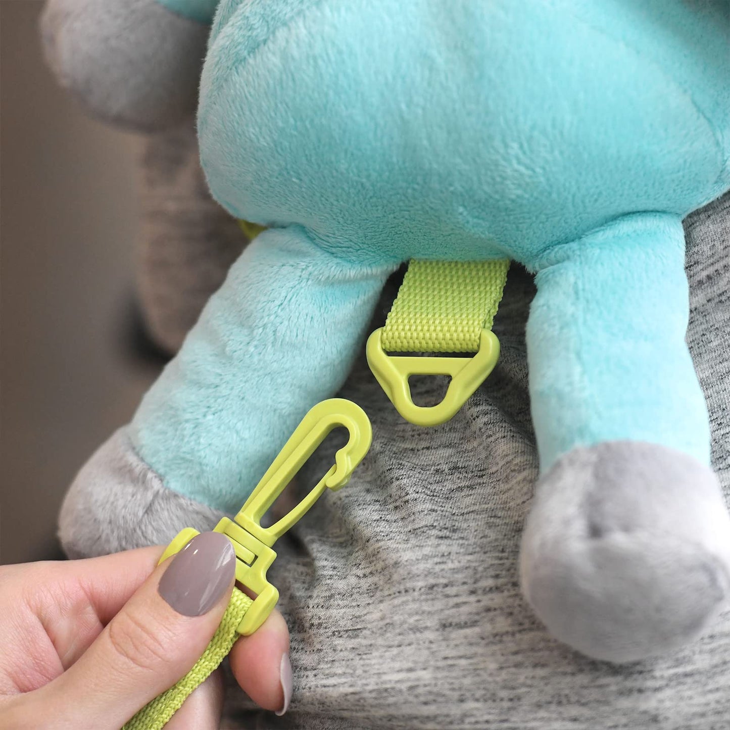 Travel Bug Toddler Character 2-In-1 Safety Harness (Dinosaur - Teal/Grey)