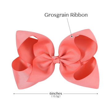 Choicbaby 18Pcs 6 Inch Hair Bows For Girls Large Hair Bows With Alligator Clips Toddler Hair Accessories For Baby Girls Kids Tee