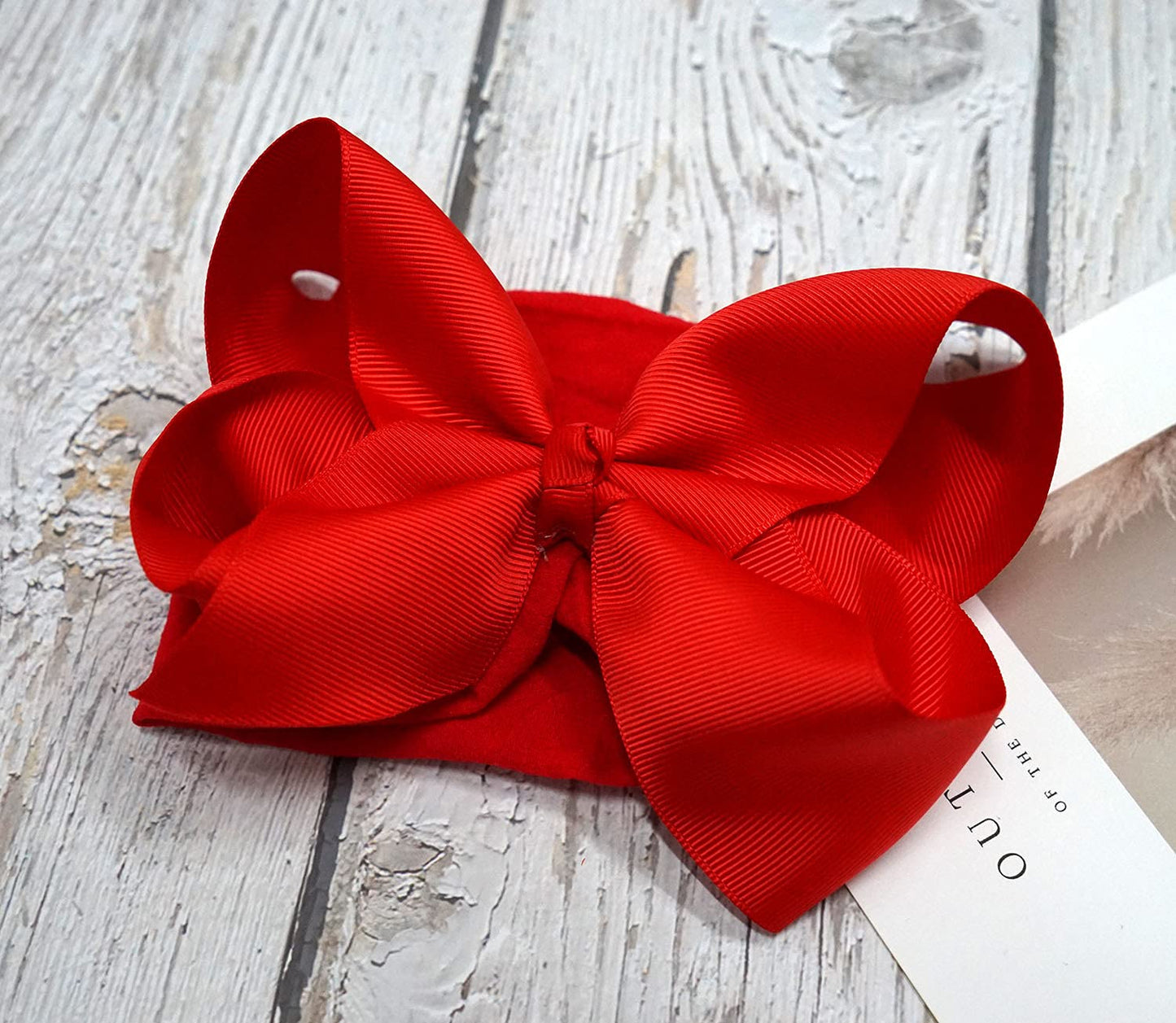 C Llot 16 Colors Baby Bow Wide Turban Headbands Girls Big 6 Inches Hair Bows Head Wraps Newborn Infants Toddlers Hairbands