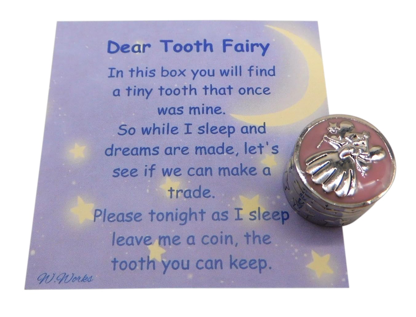Westmon Works Tooth Fairy Metal Box And Story Card Set