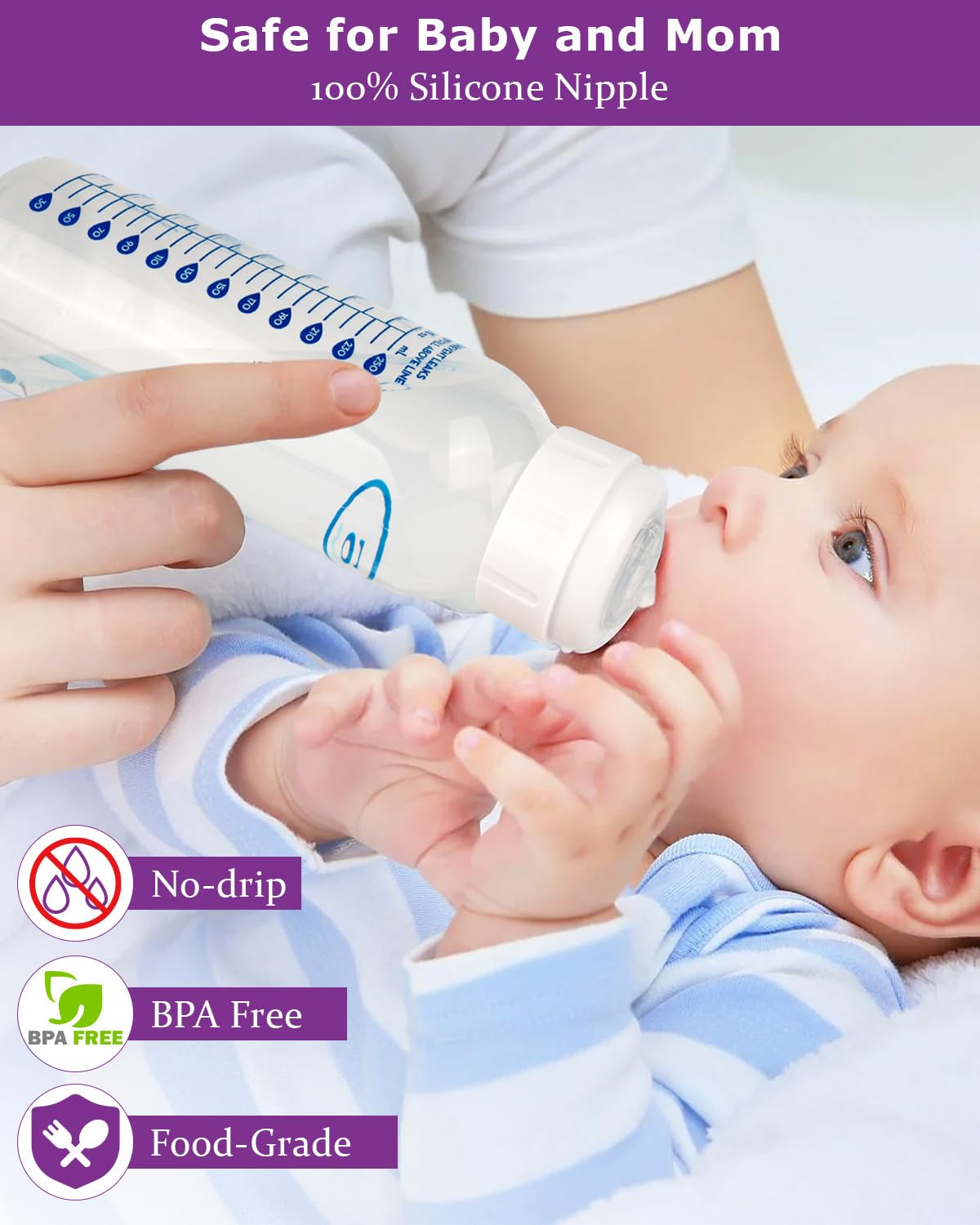 Sippy Straw Cup Nipples For Dr. Brown'S Narrow Baby Bottle & Glass Bottles And Narrow Sippy Spout Bottles,Soft Silicone Transiti