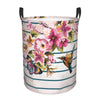Pevtufa Bird And Floral Foldable Laundry Basket Organizer,Fabric Clothes Toy Storage Basket Nursery Hamper Storage Bin For House
