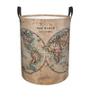 Pevtufa The World Is Hemisphere Foldable Laundry Basket Organizer,Fabric Clothes Toy Storage Basket Nursery Hamper Storage Bin F