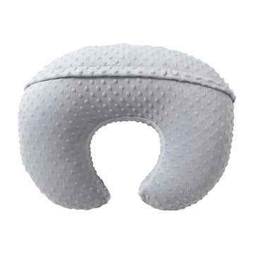 Queness Nursing Pillow Cover Breastfeeding Pillow Cases Plush Dot Slipcover (Gray)