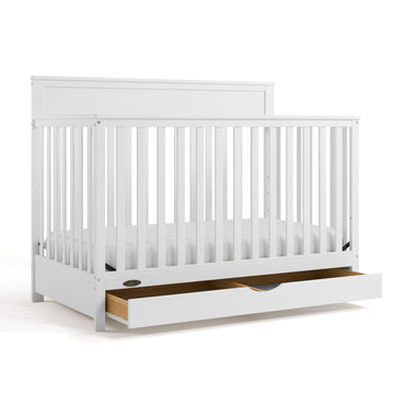 Graco Shiloh 5-In-1 Convertible Crib With Drawer - Greenguard Gold Certified Baby Crib Crafted From Wood, Converts To Toddler Be